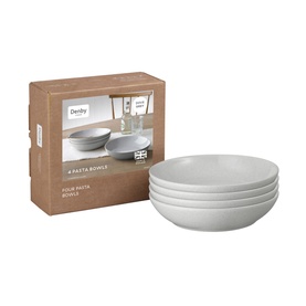 Dove Grey Set Of 4 Pasta Bowls 