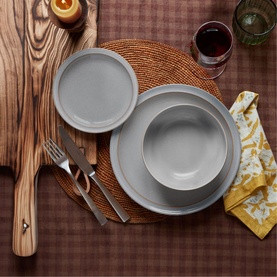 Dove Grey 12-Piece Tableware Set 