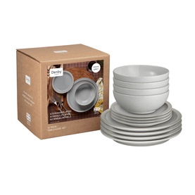 Dove Grey 12-Piece Tableware Set 