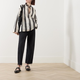 90s Mid-Rise Straight Leg Cropped Jeans