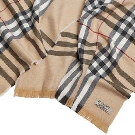 Classic Camel Merino Wool Scarf