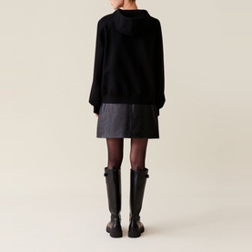 Half-Button Drawstring Hoodie