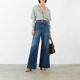 Silk Cape Blouse