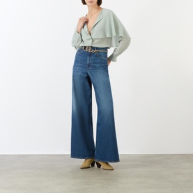 Silk Cape Blouse