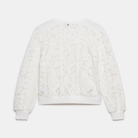 Lace Zip-Up Cardigan