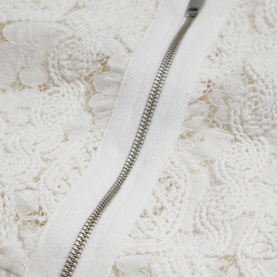 Lace Zip-Up Cardigan