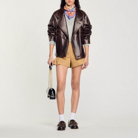 Oversized Leather Jacket