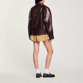 Oversized Leather Jacket