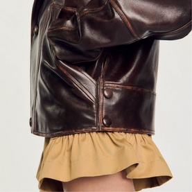 Oversized Leather Jacket