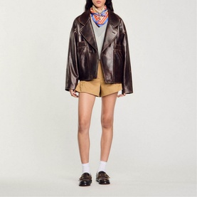 Oversized Leather Jacket