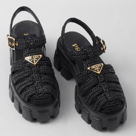 Monolith Crochet Cage Sandals