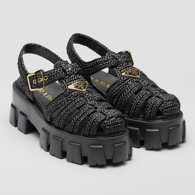 Monolith Crochet Cage Sandals