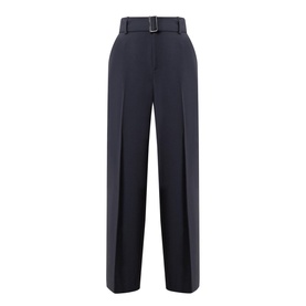 Belted High-Waist Trousers