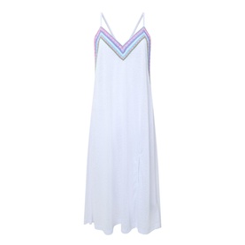 Embroidered Slip Dress