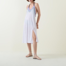 Embroidered Slip Dress