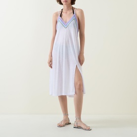 Embroidered Slip Dress