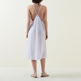 Embroidered Slip Dress