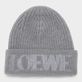 Logo Ribbed Beanie Hat
