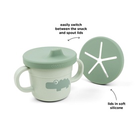 Croco Foodie Spout and Snack Cup 215ml