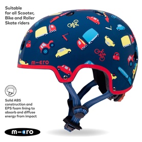 Micro Scooter Vehicle Printed Small Bike Helmet