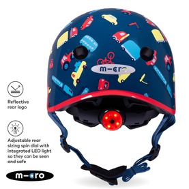 Micro Scooter Vehicle Printed Small Bike Helmet