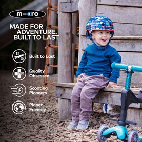 Micro Scooter Deluxe Premium Vehicle Bike Helmet Medium