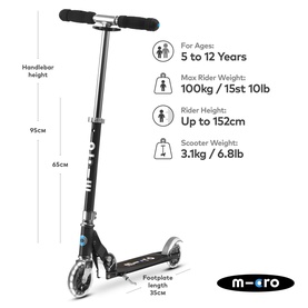 Micro Sprite Classic LED Scooter
