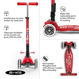 Maxi Micro Foldable LED Scooter