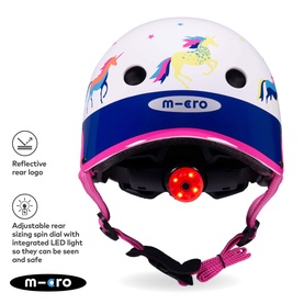 Micro Scooter Unicorn Printed Small Bike Helmet