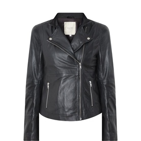 Frances Leather Biker Jacket