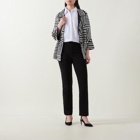 Mid-Rise Straight-Leg Trousers