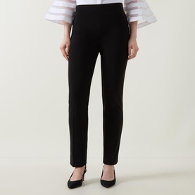 Mid-Rise Straight-Leg Trousers