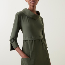 Patch Pocket Mini Dress