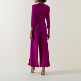 Ruched Belted Jumpsuit