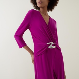 Ruched Belted Jumpsuit