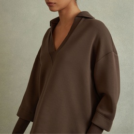 Bernie Open-Collar Sweatshirt
