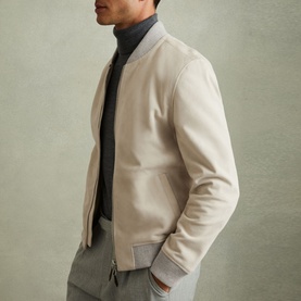 Diego Suede Bomber Jacket