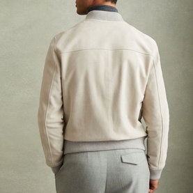 Diego Suede Bomber Jacket