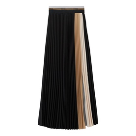 Iris Colour-Block Pleated Skirt