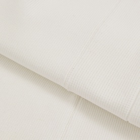 Reiss Kimmy Knit Vest in white, close-up of ribbed knit texture and panelled construction detail