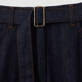 Luca Wide-Leg Belted Jeans