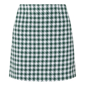 Theia Houndstooth Skirt