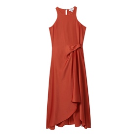 Micah Satin Draped Dress