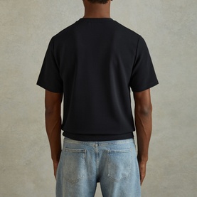 Wick Textured Crew Neck T-Shirt