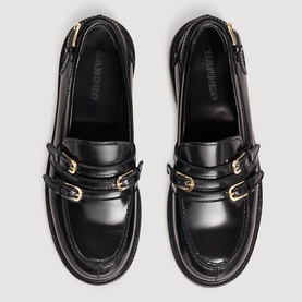 Buckled Leather Loafers