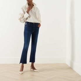 The Insider Cropped Step Frayed Bootcut Jeans