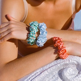 Pure Silk Large Scrunchies