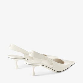 Amel 50 Leather Slingback Kitten Heels