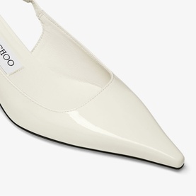 Amel 50 Leather Slingback Kitten Heels