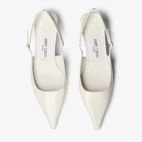 Amel 50 Leather Slingback Kitten Heels